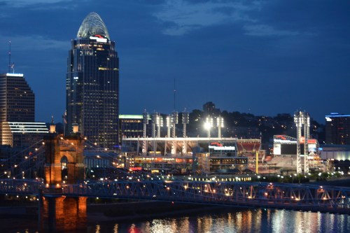 Roebling Bridge-Great American Ball Park