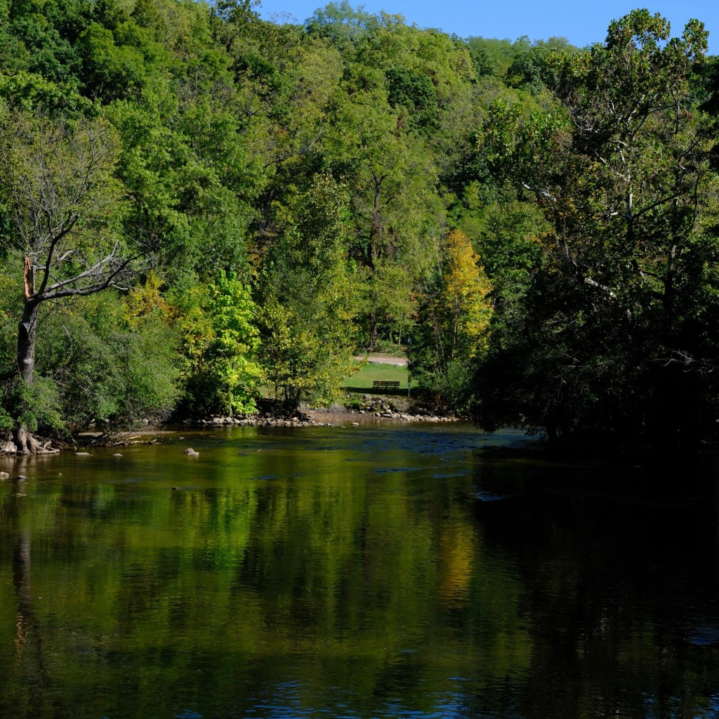 Lonely Bench Off In The Distance